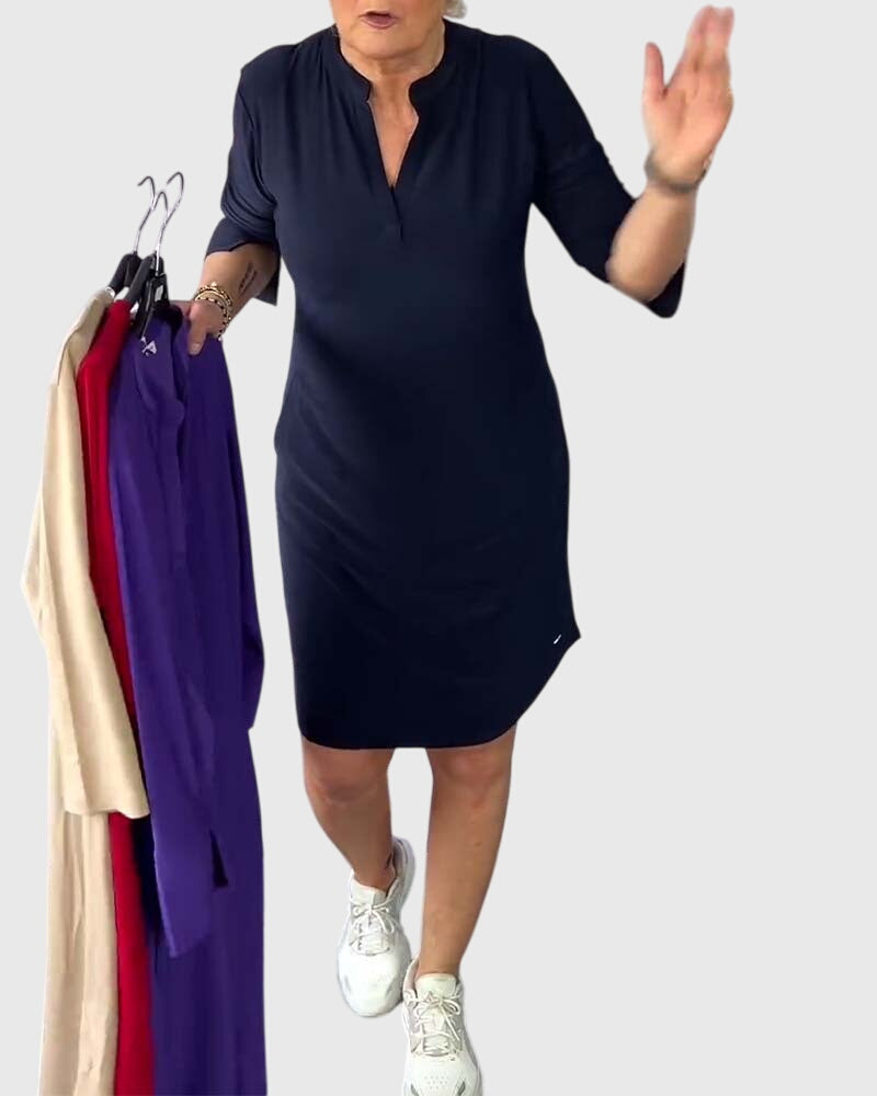 Velora™ | V-Neck Dress