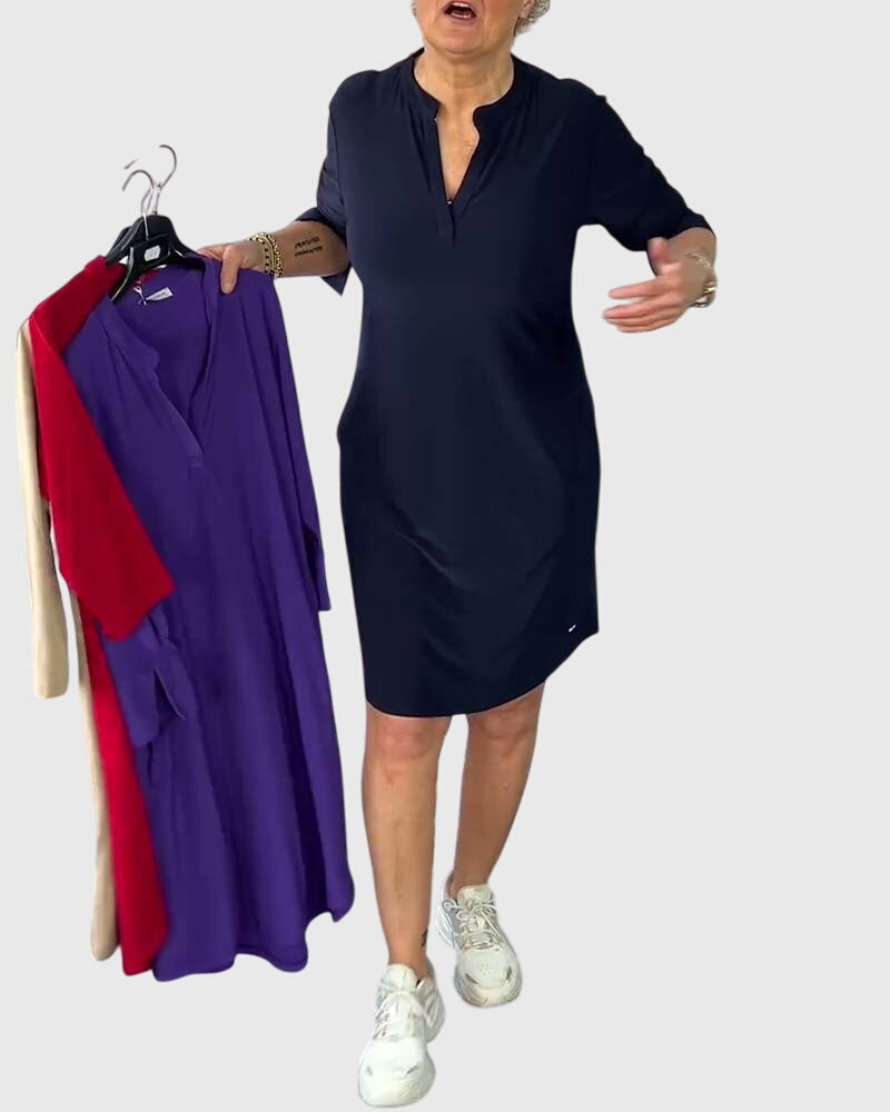 Velora™ | V-Neck Dress