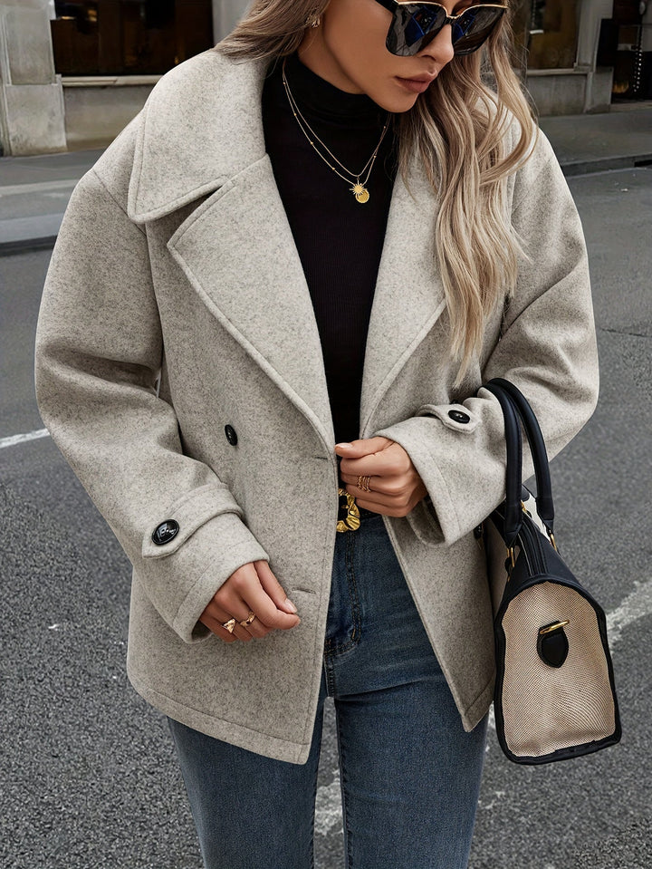 Marvelle |  Stylish Double-Breasted Jacket with Button Details