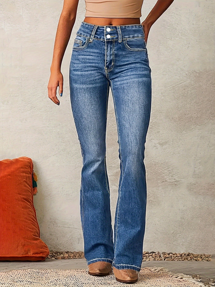 Noreya™ | High-Waisted Flared Jeans