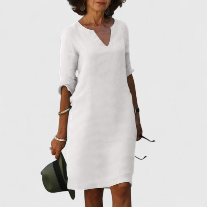 Amara | Comfortable V-Neck Dress