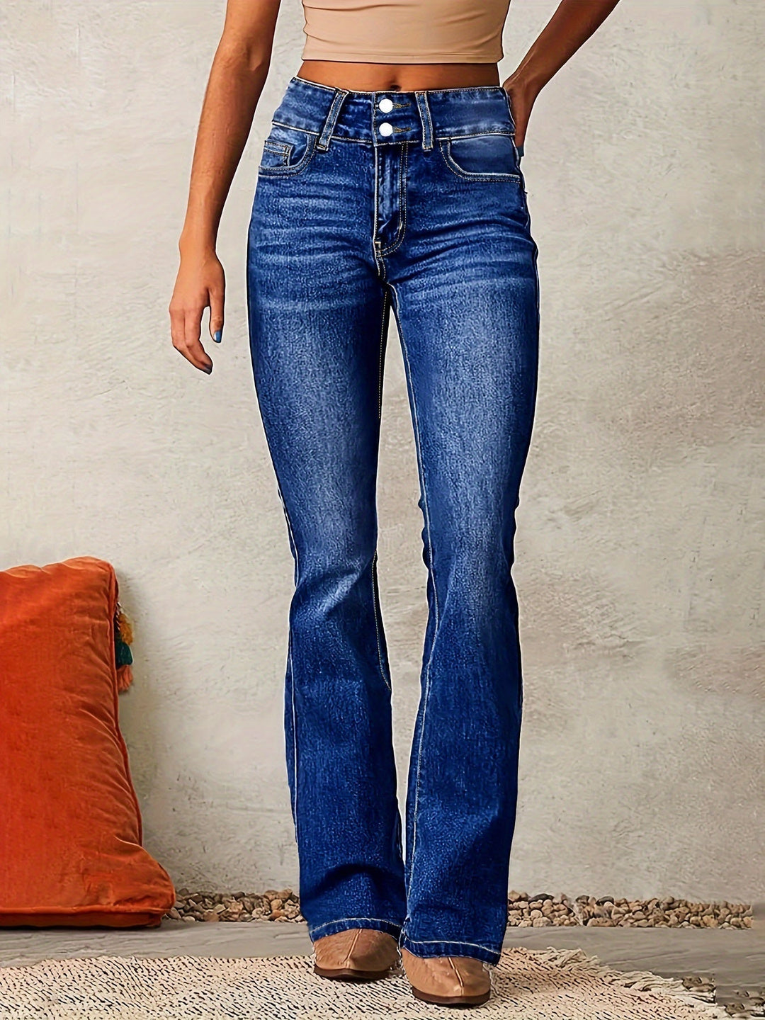 Noreya™ | High-Waisted Flared Jeans